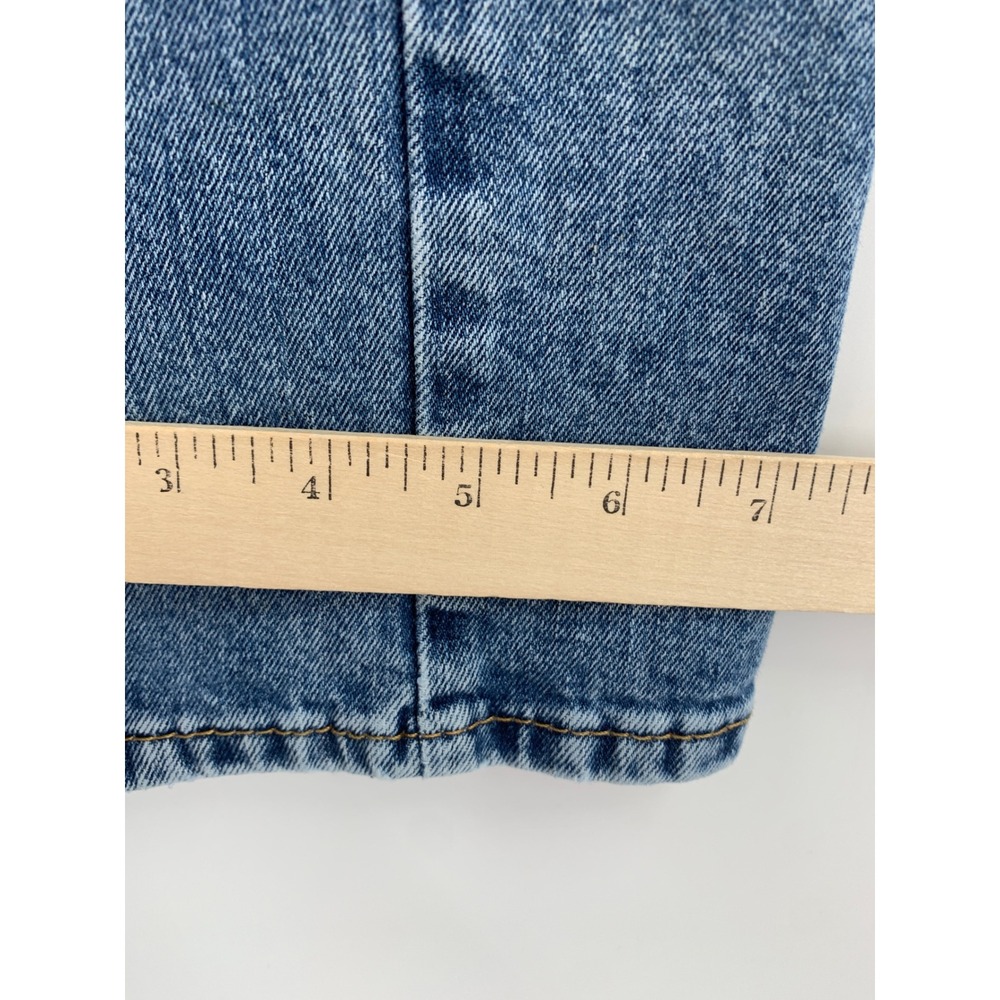 Levis 505 Jeans Mens 33x32 Blue Straight Leg Workwear Distressed Denim Pants - Picture 10 of 11